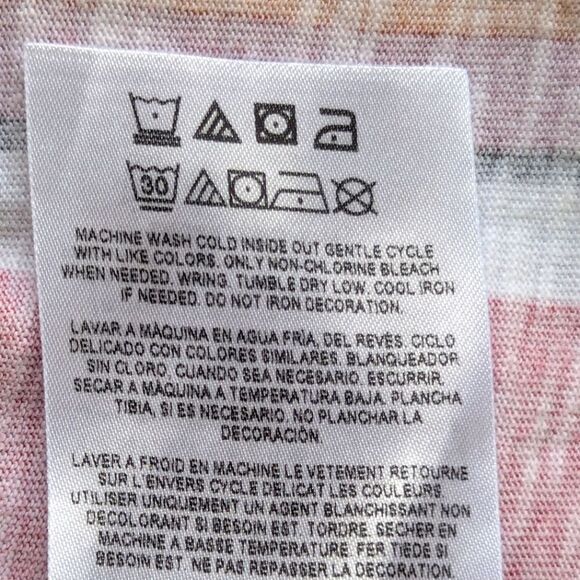 Guess Men's Vertical Striped Tee Shirt 90s Y2K Streetwear Athleisure Preppy S - Picture 10 of 10